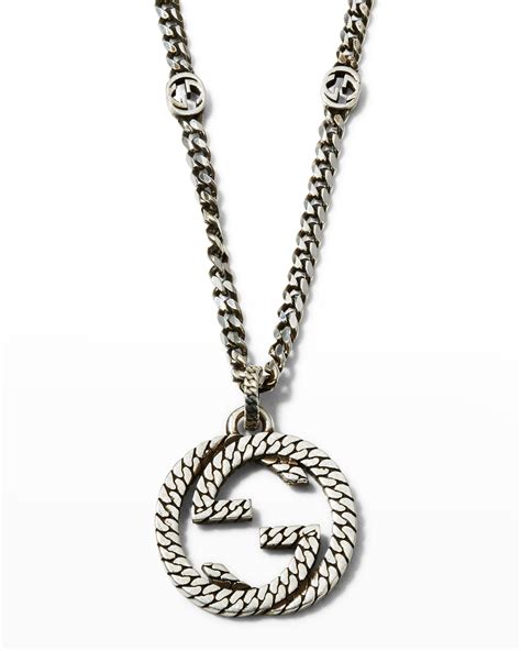 gucci pendant mens|authentic gucci necklace.